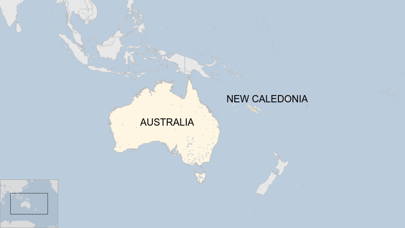 Нью Каледонийн газрын зураг