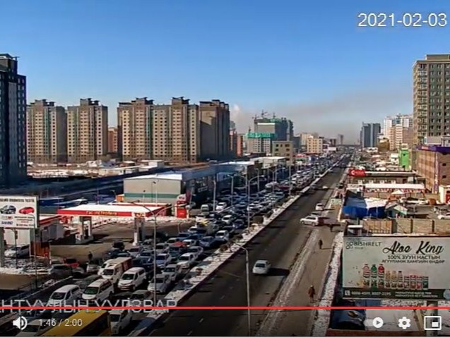 ВИДЕО: Нарантуул захын орчимд тэг зогсолт хийжээ 