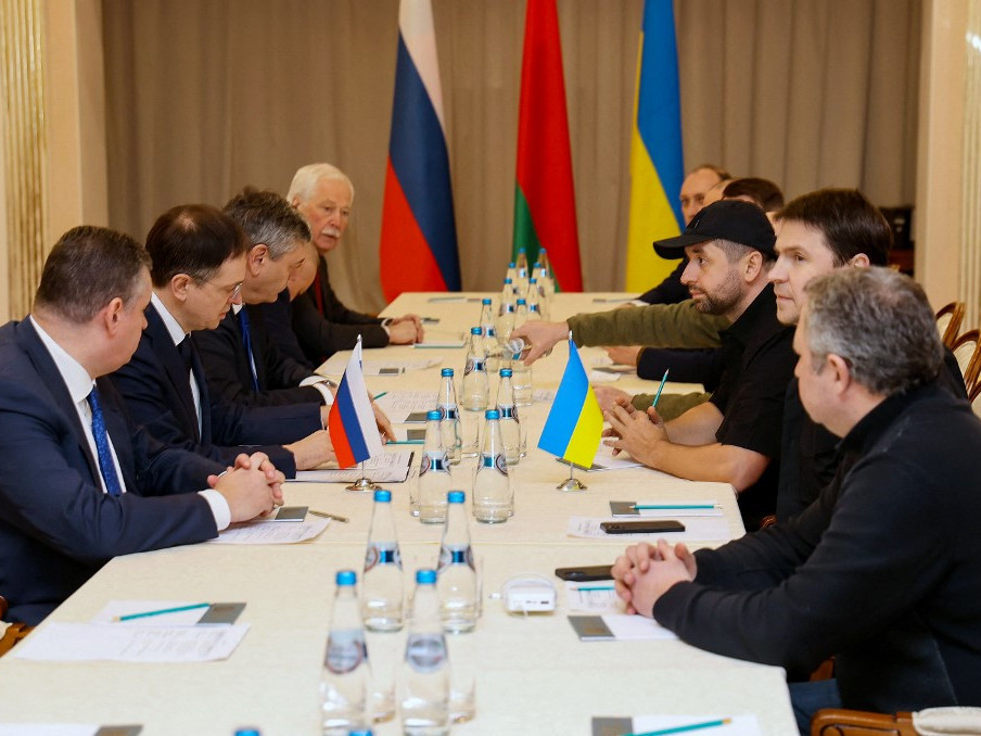 ШУУРХАЙ: Орос, Украины хэлэлцээ "гал зогсоох, цэргээ гарах" асуудлаар өнөөдөр үргэлжилж эхэлжээ