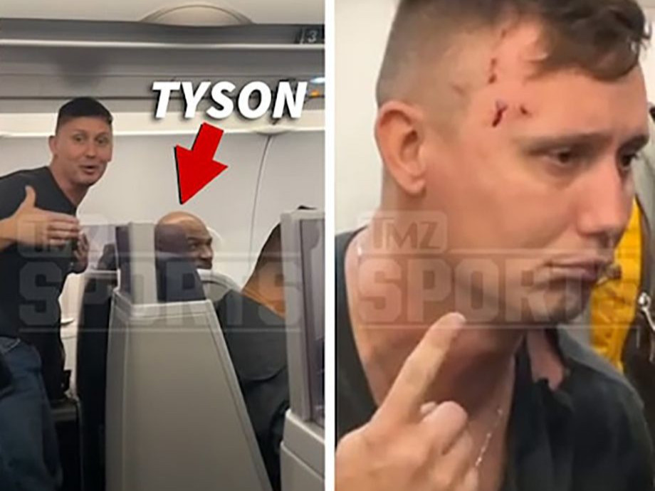 Онгоцонд сууж явсан согтуу зорчигч Майк Тайсонийг өдсөн тул зодуулсан гэв