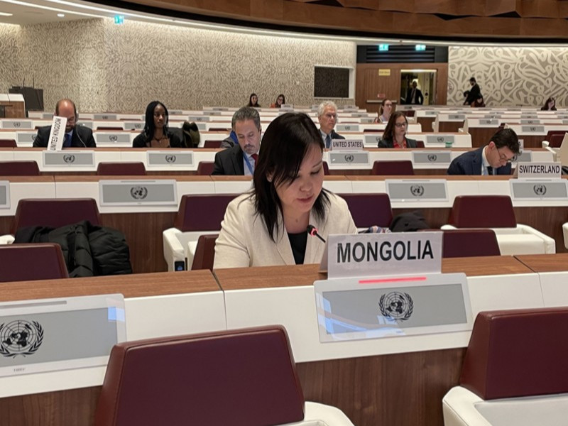 Монгол Улсын төлөөлөгчид НҮБ-ын "Зэвсэг хураах бага хурал"-д оролцож байна