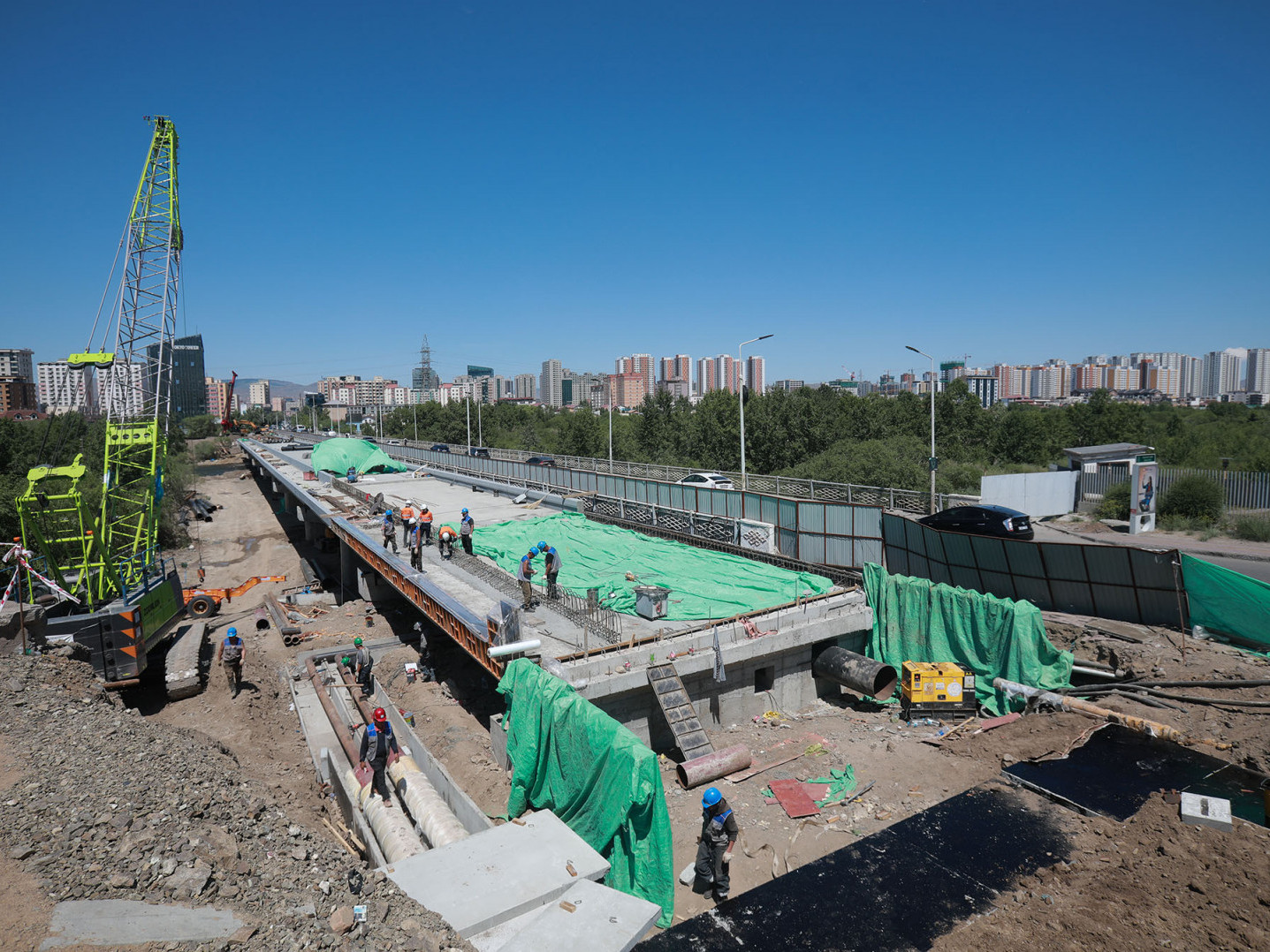 Зайсангийн шинэ гүүрийг наймдугаар сарын эхээр нээхээр төлөвлөжээ