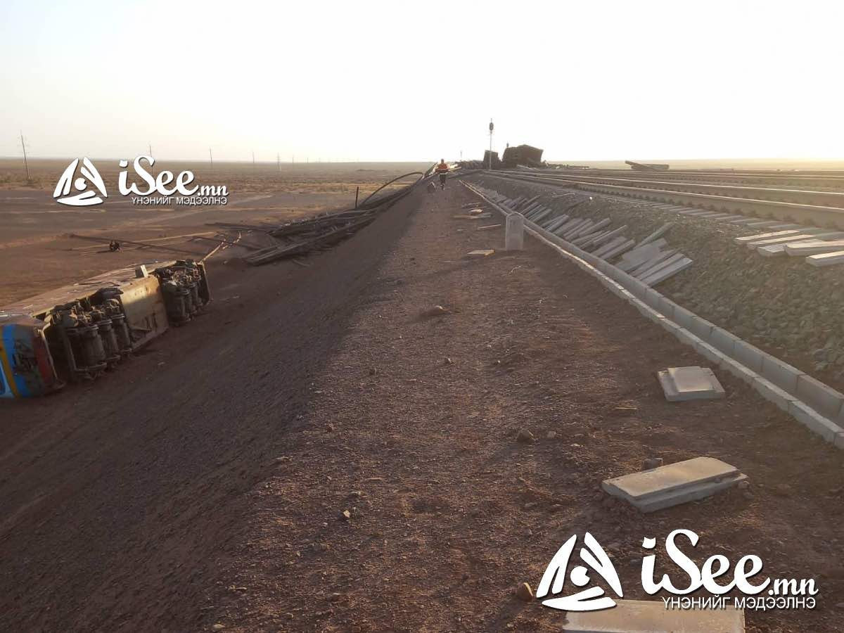 Эвдэрсэн замыг засч Улаанбаатар-Сайншанд чиглэлд галт тэрэгний хөдөлгөөнийг нээлээ