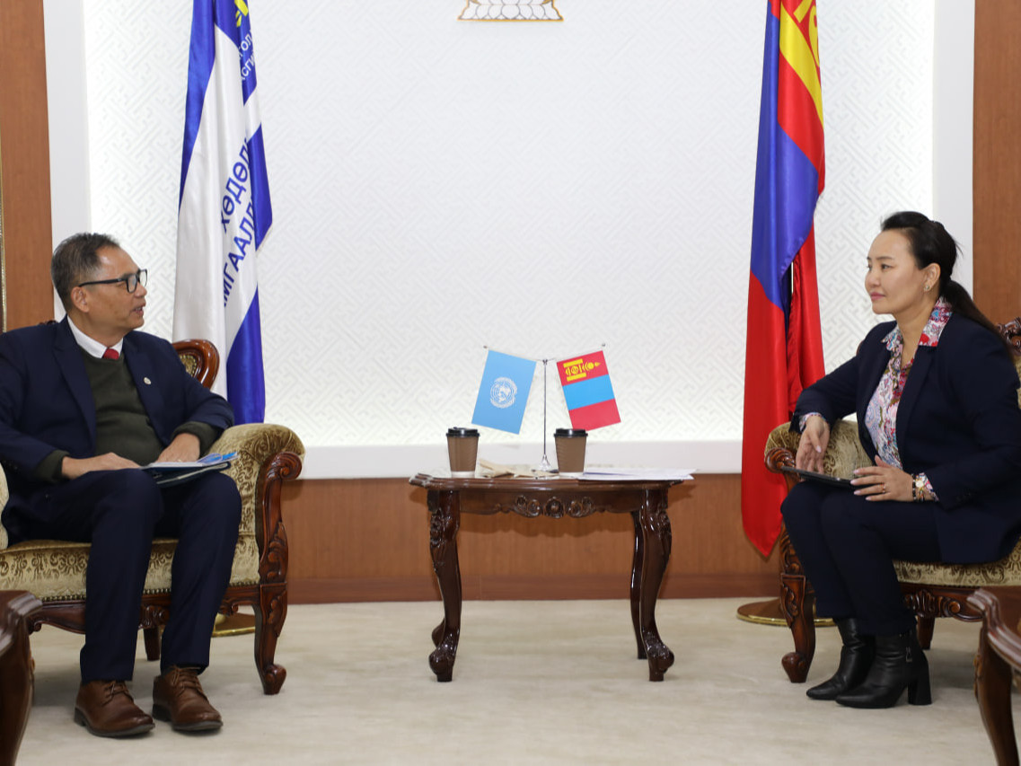НҮБ-ын Хүүхдийн сангийн Зүүн Ази, Номхон Далайн бүсийн газрын дэд захирал Миё Зин Нюнтыг хүлээн авч уулзлаа