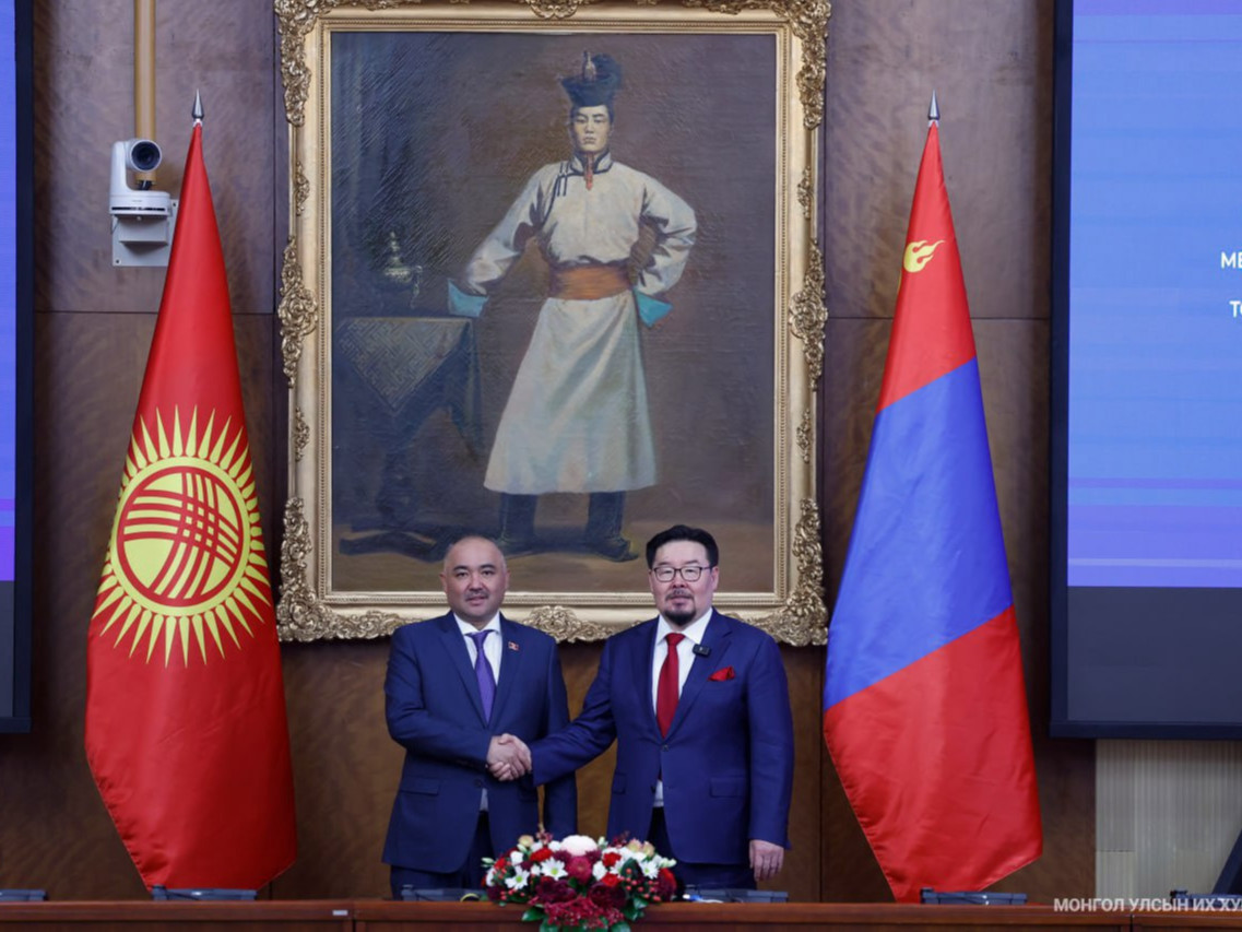 УИХ-ын дарга Г.Занданшатар, Киргиз Улсын Жогорку Кенешийн дарга Н.Шакиев нар албан ёсны хэлэлцээ хийлээ