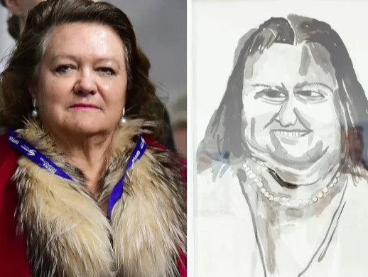 Австралийн хамгийн баян эмэгтэй өөрийнхөө шог зургийг галерейгаас буулгуулахыг хүссэн ч татгалзсан хариу авчээ