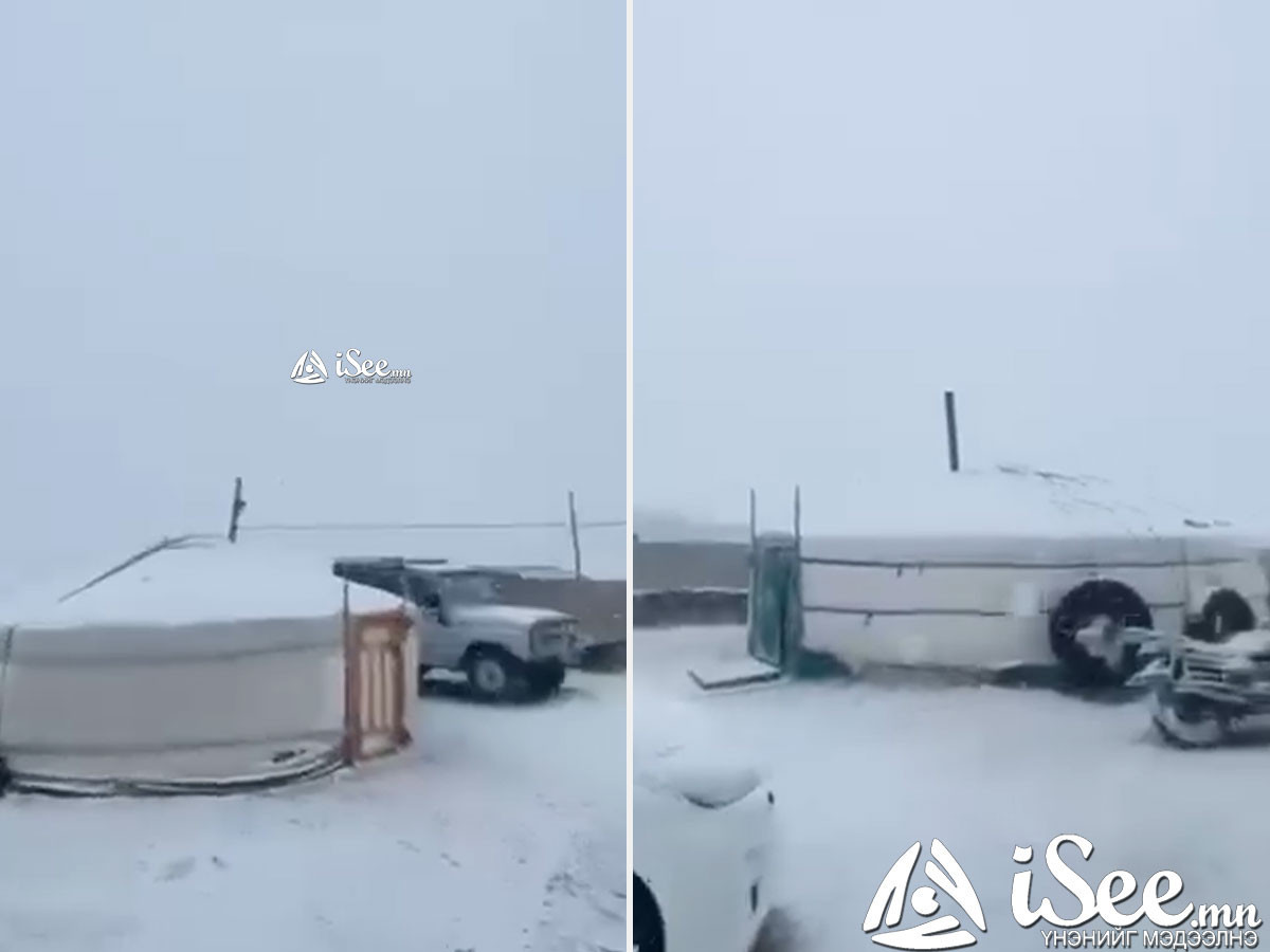Ховд аймгийн Дуут суманд зуны тэргүүн сард цас оржээ