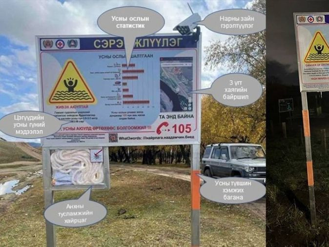 Туул голын эрэг дагуу, усанд живэх эрсдэл бүхий 10 цэгт мэдээллийн самбар байршуулжээ
