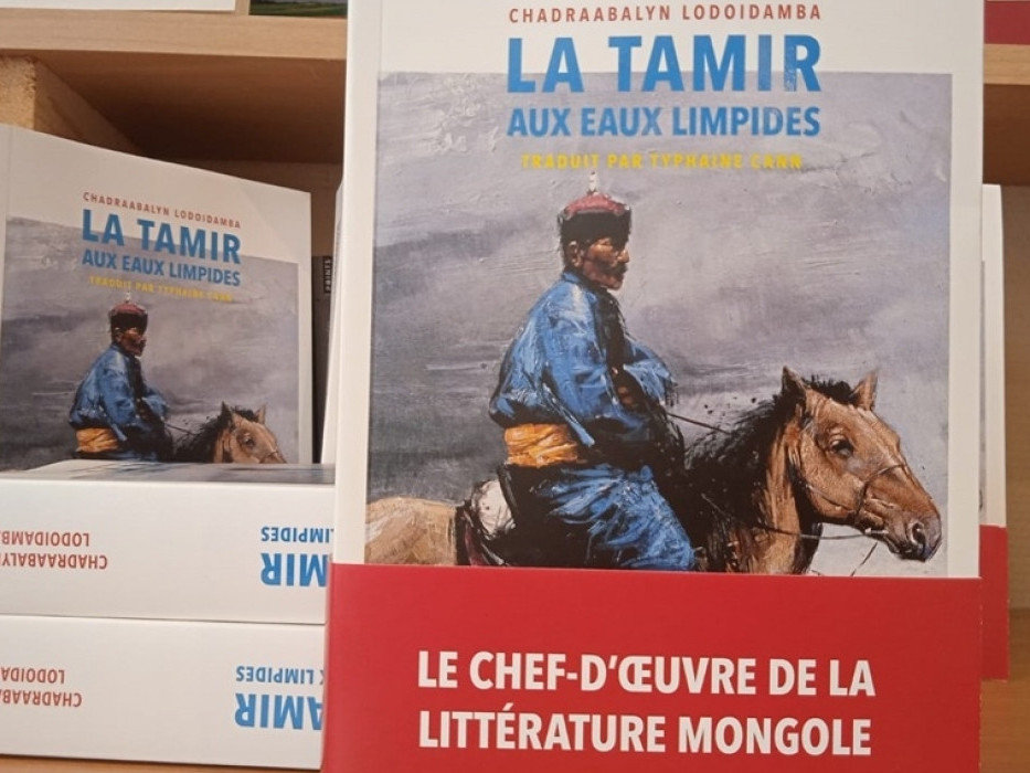 Франц хэлнээ хэвлэгдсэн "Тунгалаг тамир" романы дээжсийг номын сангуудад гардууллаа