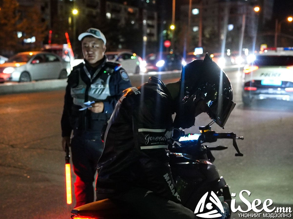 СУРВАЛЖИЛГА: 22-05 цагийн хооронд өндөр дуу чимээ гаргаж буй мотоцикл, автомашинуудад арга хэмжээ авч, зөрчлийг арилгуулж байна