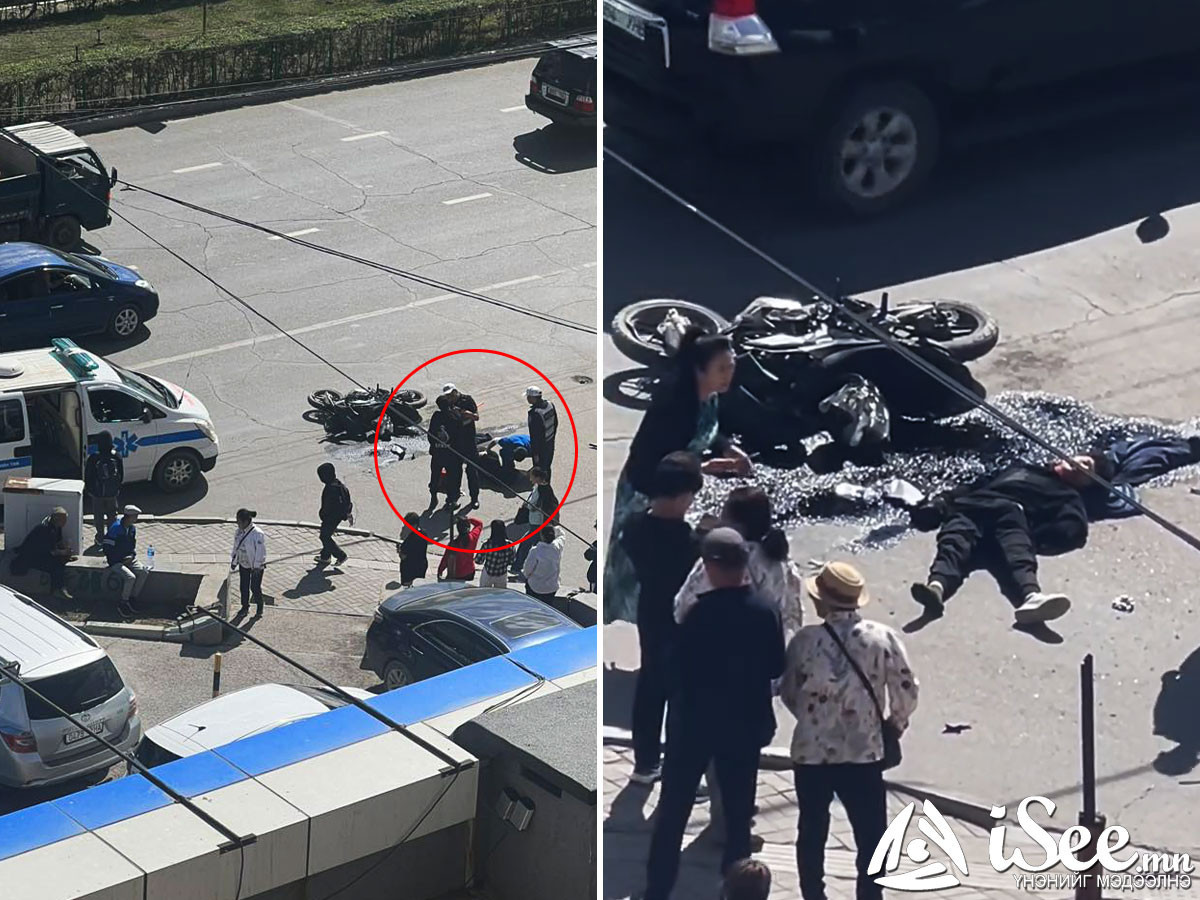 ТОДРУУЛГА: Мотоциклтой явж байгаад осолдож, жолооч, зорчигч нь гэмтсэн ослыг ТЦА шалгаж байна