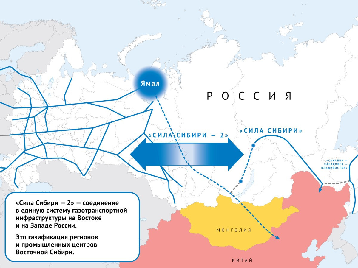 Хятад улс "Сибирийн хүч-2" төслөөс татгалзаж, одоо байгаа хоолойгоор авах хийн хэмжээгээ нэмэхийг Орост санал болгосон" гэжээ