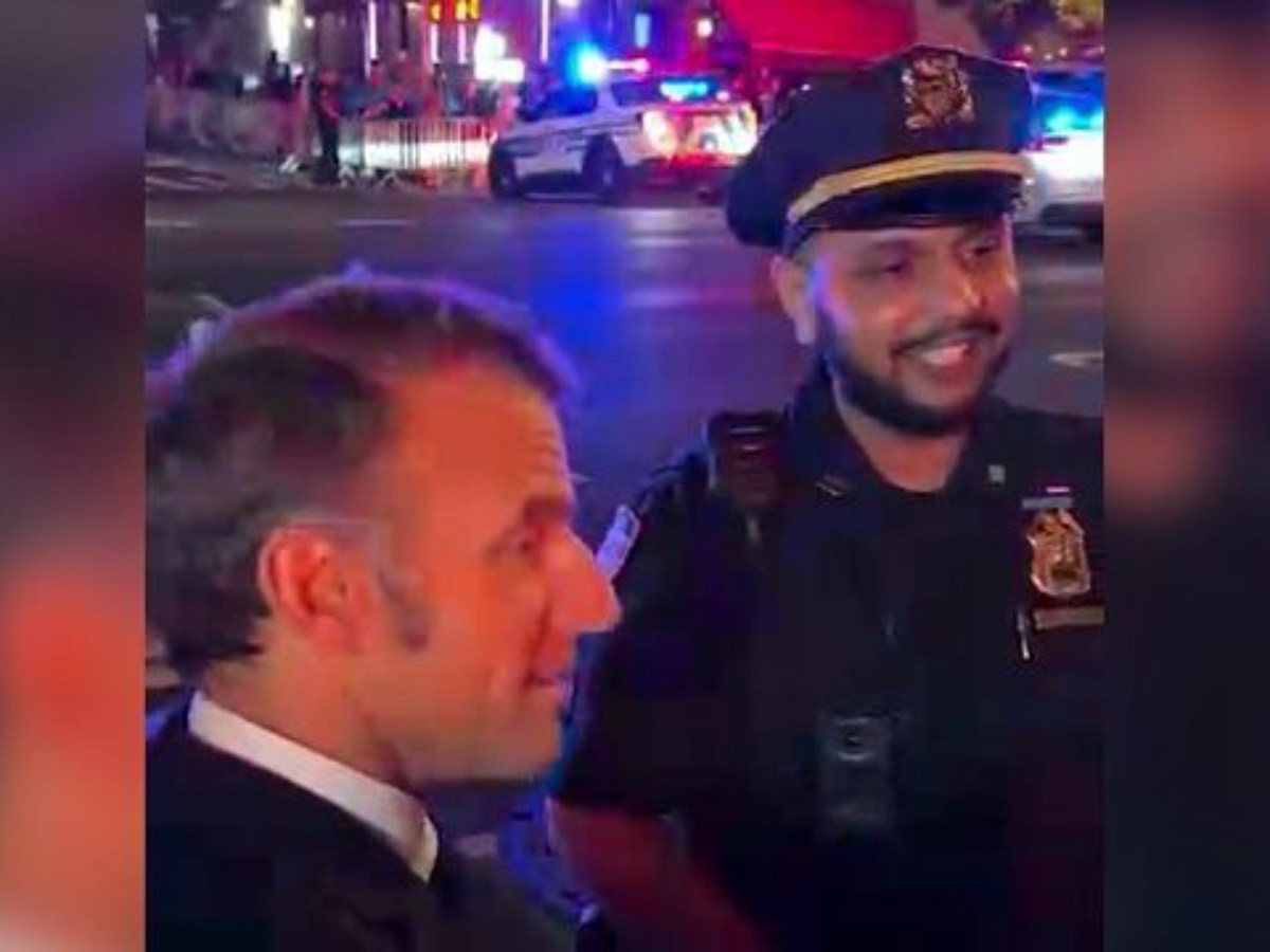 ВИДЕО: Д.Трампын цуваа явж өнгөрөхийг хүлээж, гудамжинд саатсан Францын Ерөнхийлөгч Э.Макроны бичлэг нийтлэгдэв