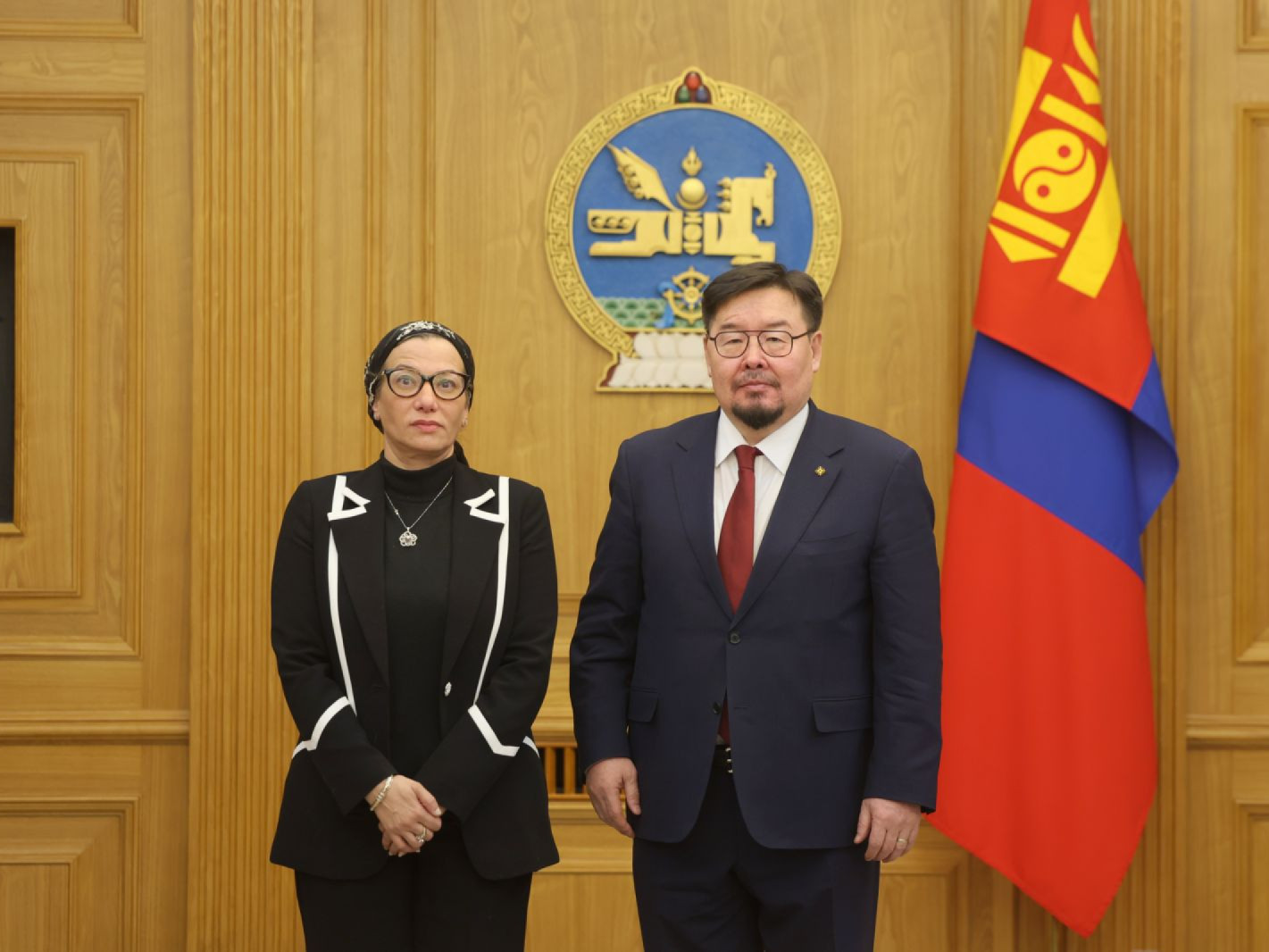 Ерөнхий сайд Г.Занданшатар "Цөлжилттэй тэмцэх тухай" НҮБ-ын конвенцын Гүйцэтгэх нарийн бичгийн дарга Ясмин Фоуадтай уулзлаа