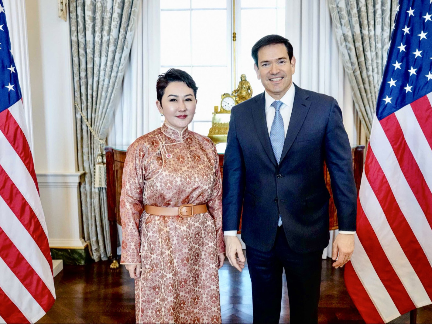 ГХ-ны сайд Б.Батцэцэг АНУ-ын төрийн нарийн бичгийн дарга Марко Рубиотой уулзав 