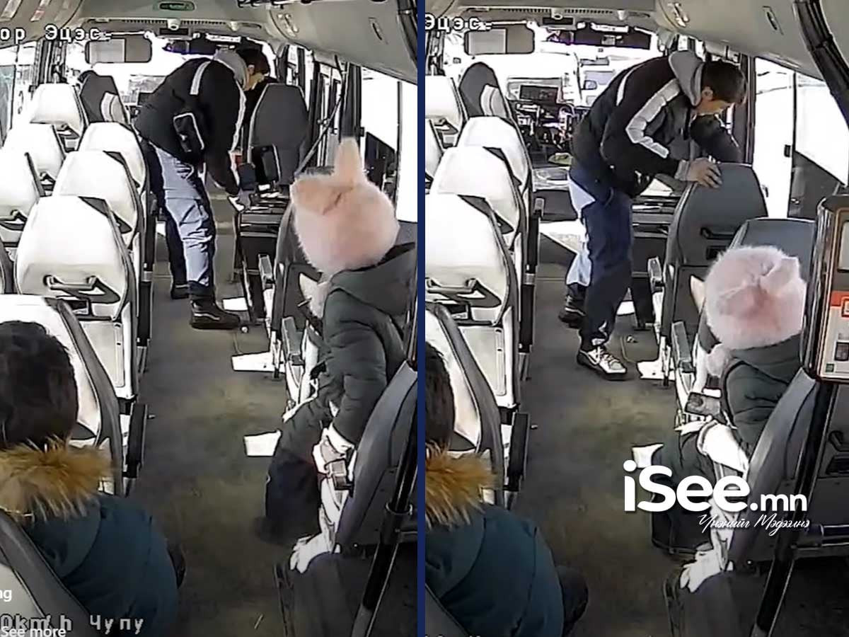 ВИДЕО: Автобусны хаалгаа нээхийг шаардсан иргэн нийтийн тээврийн эд зүйлийг эвдэж, улмаар цонхоор нь гарчээ