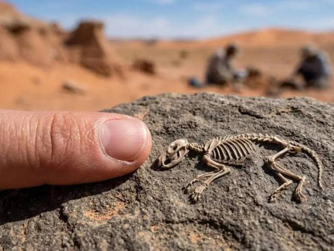 Монголын говиос нэн ховор бичил хөхтөн амьтны яс олджээ