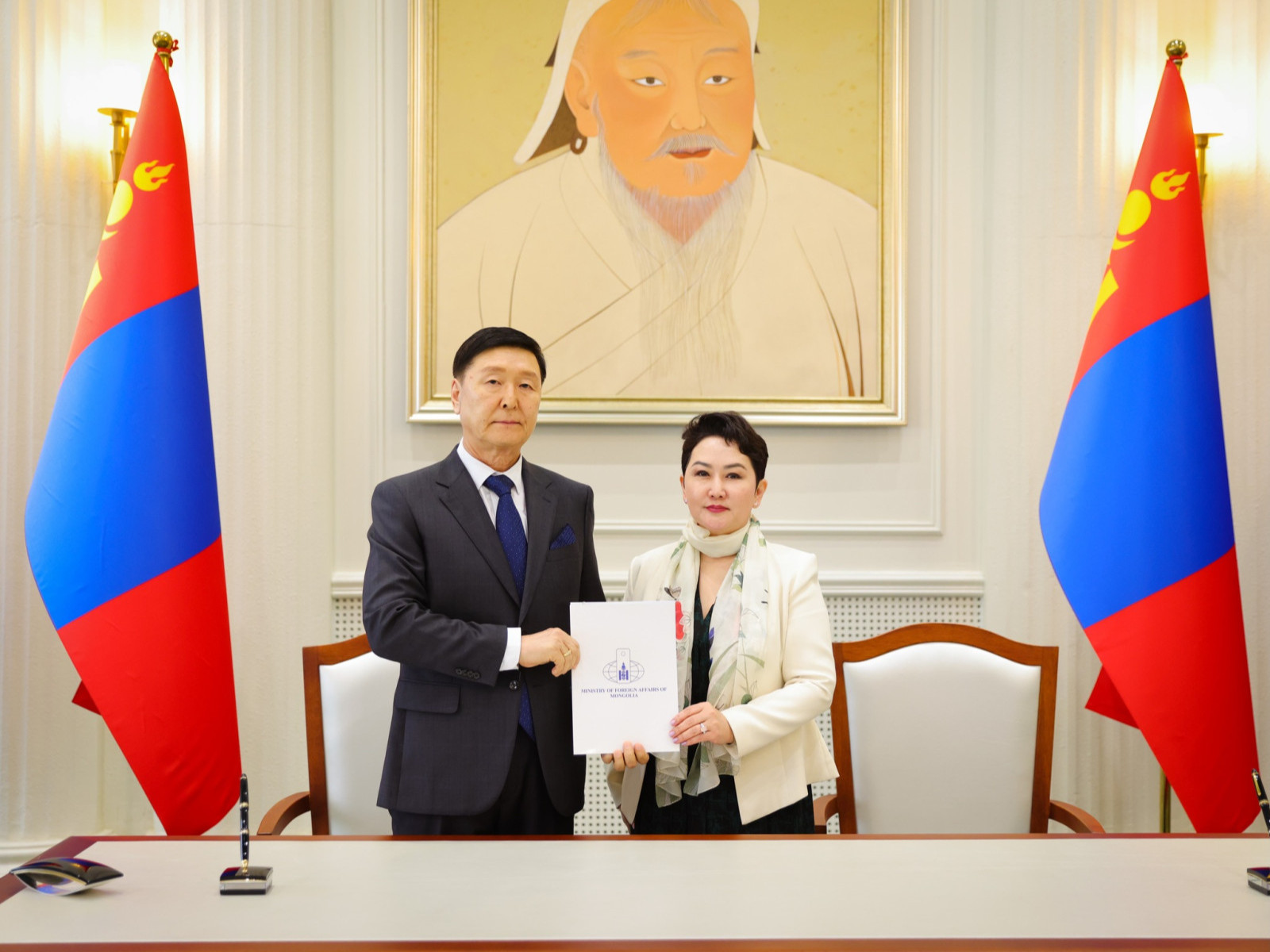 Хэнтий аймгийн ЗД асан Ж.Оюунбаатар ХБНГУ-д суух Элчин сайдаар томилогдож, “Хариуцлага, үр дүн”-гийн гэрээ байгууллаа