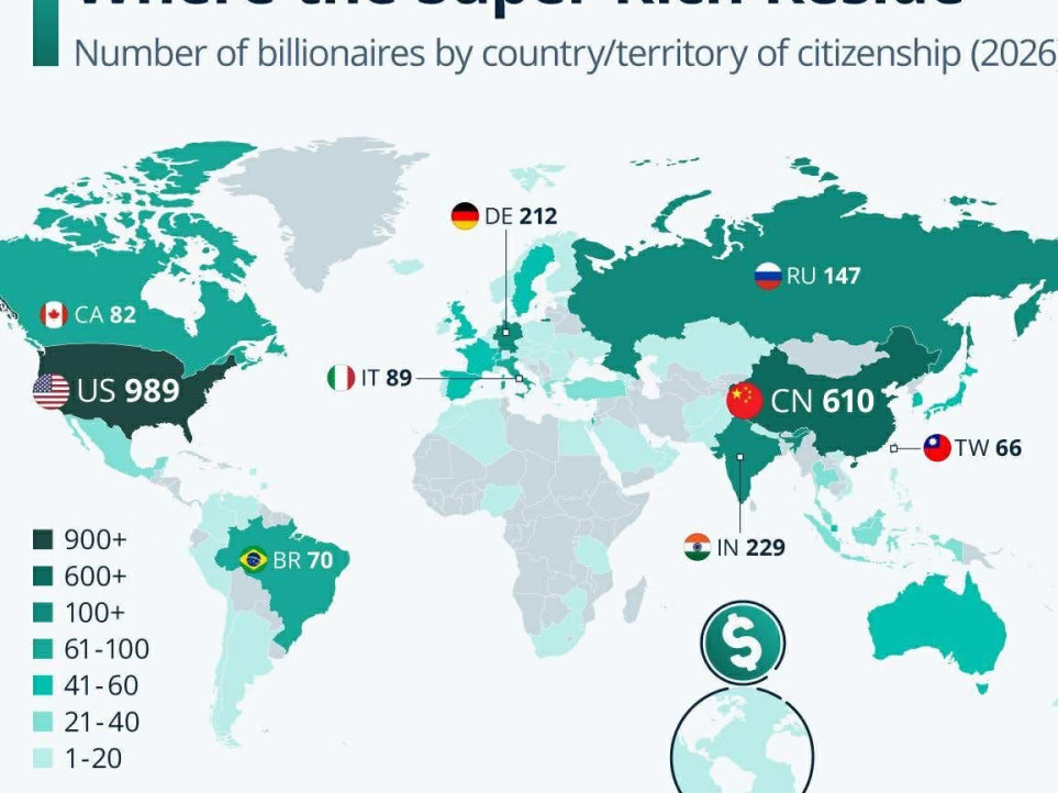 Хятадын долларын тэрбумтнуудын тоо 610 хүрч, дэлхийд хоёрдугаарт бичигдэж байна