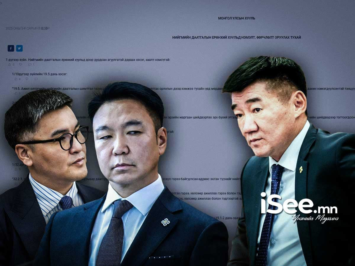 Иргэнд олгосон хоол, унаа зэрэг нэмэгдэл орлогоос НДШ авахыг болиулах хуулийн төслийн хэлэлцүүлгийн тов тодорхойгүй хэвээр байна