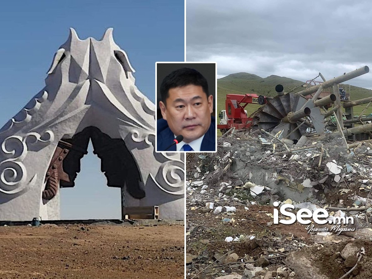 ШУУРХАЙ: Улсын 1.9 тэрбум төгрөгөөр бариад, нураасан "Андлалын хөшөө"-ний асуудлыг хуулийн байгууллагаас шалгаж эхэлжээ