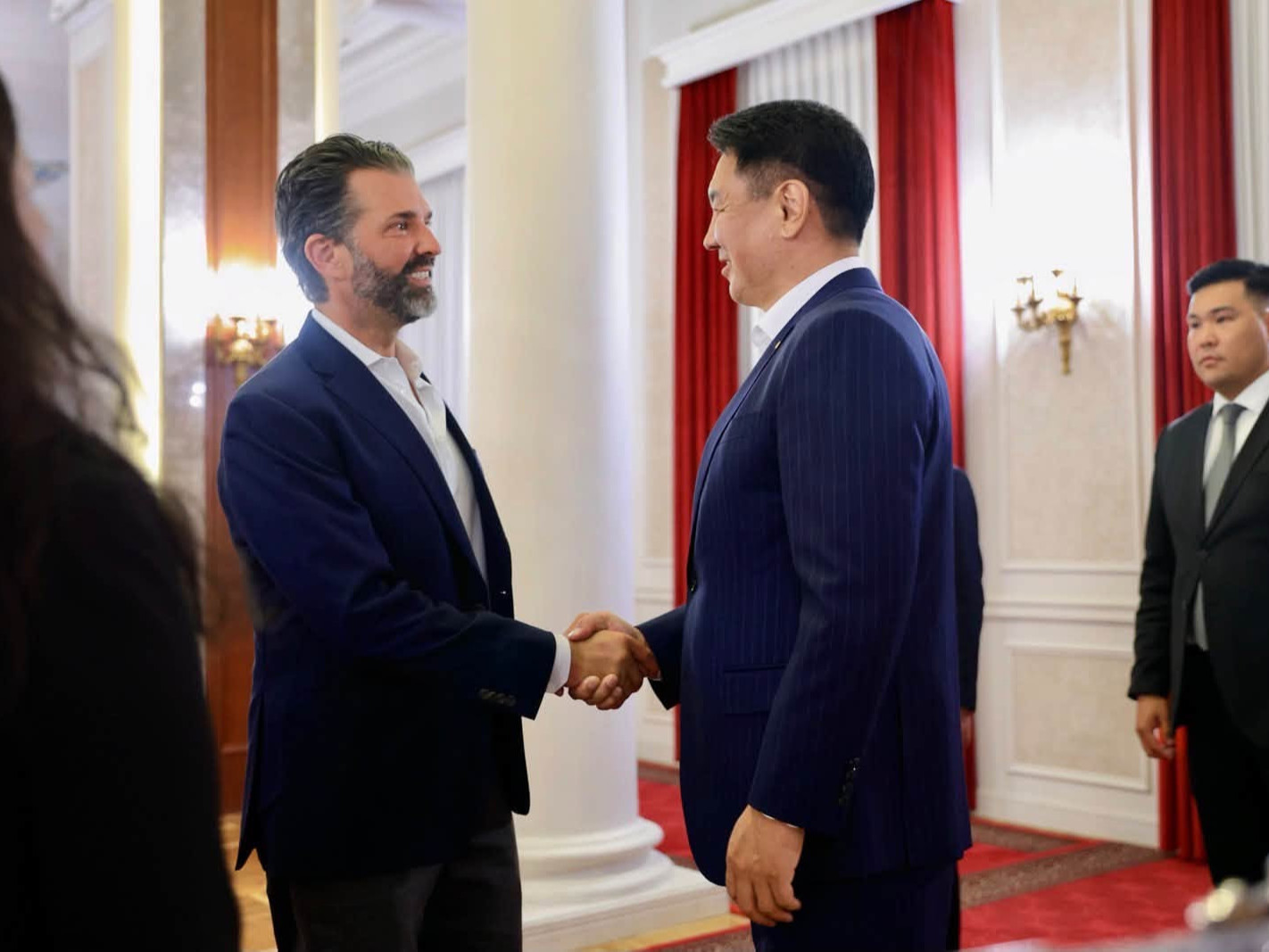 Ерөнхийлөгч У.Хүрэлсүх Доналд Трамп Жуниорыг хүлээн авч уулзлаа