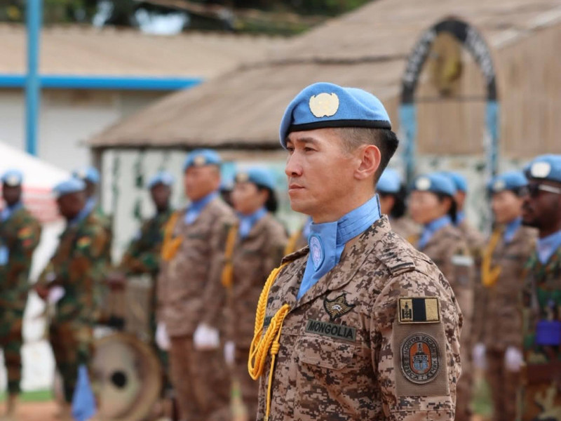 Дэлхийн орнуудын энхийг сахиулагчдын хамтарсан ёслолын жагсаалын даргаар М.Билгүүн үүрэг гүйцэтгэжээ