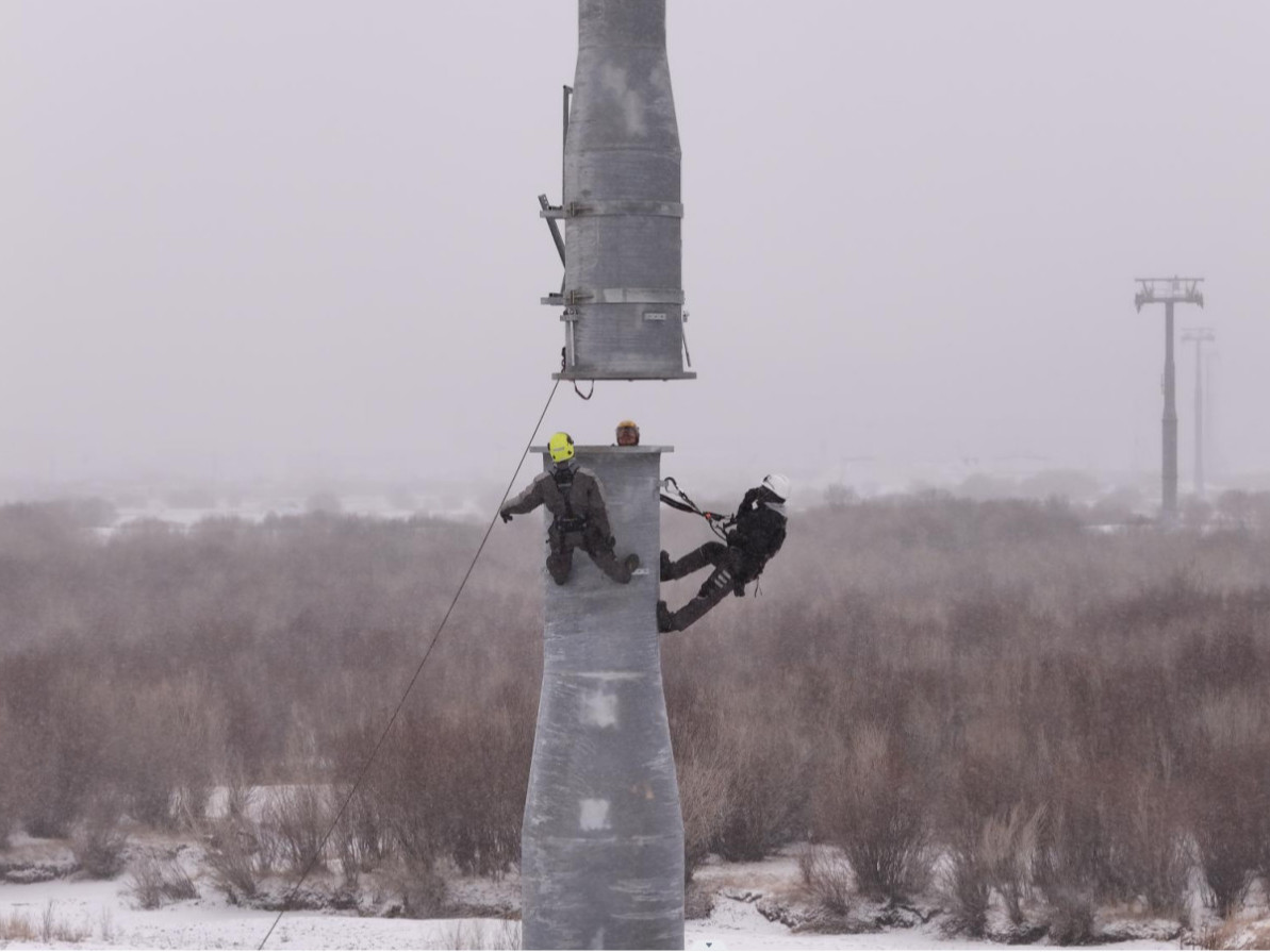 Дүүжин замын тээвэр төслийн 19 тулгуур баганыг бүрэн суурилуулж дуусжээ